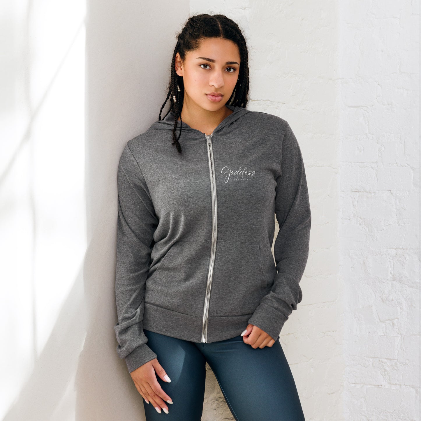 Lightweight Unisex zip hoodie